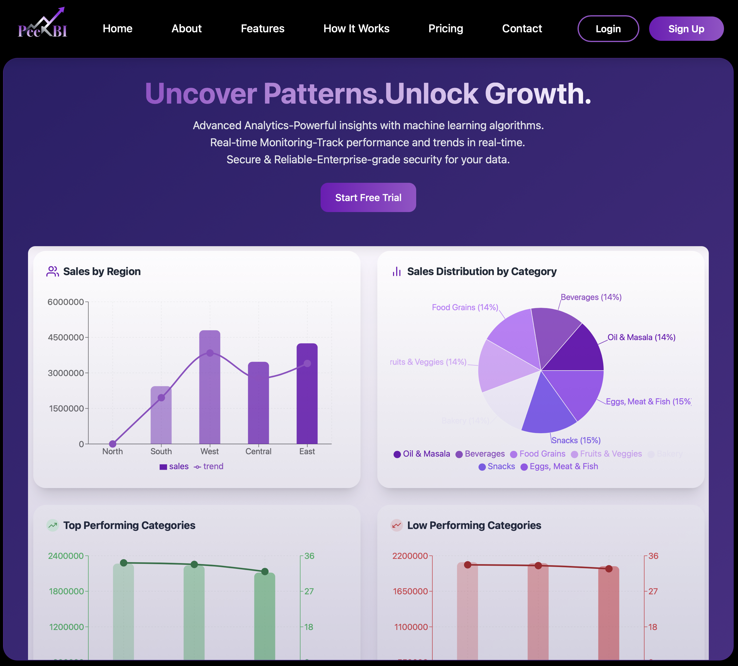 PeekBI.com - Web Application by UFDev